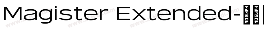Magister Extended字体转换